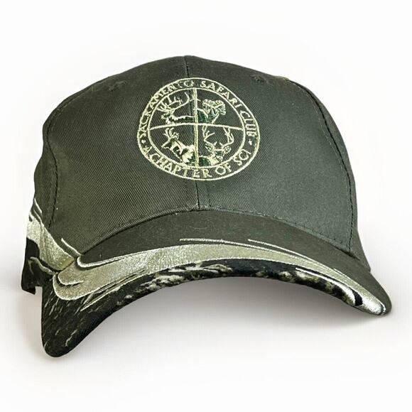 SACRAMENTO SAFARI CLUB A Chapter of Safari Club International Camo Cap Hat - Picture 1 of 7